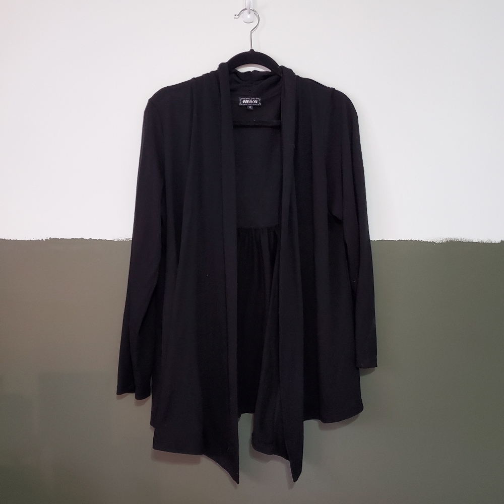 Black cardigan